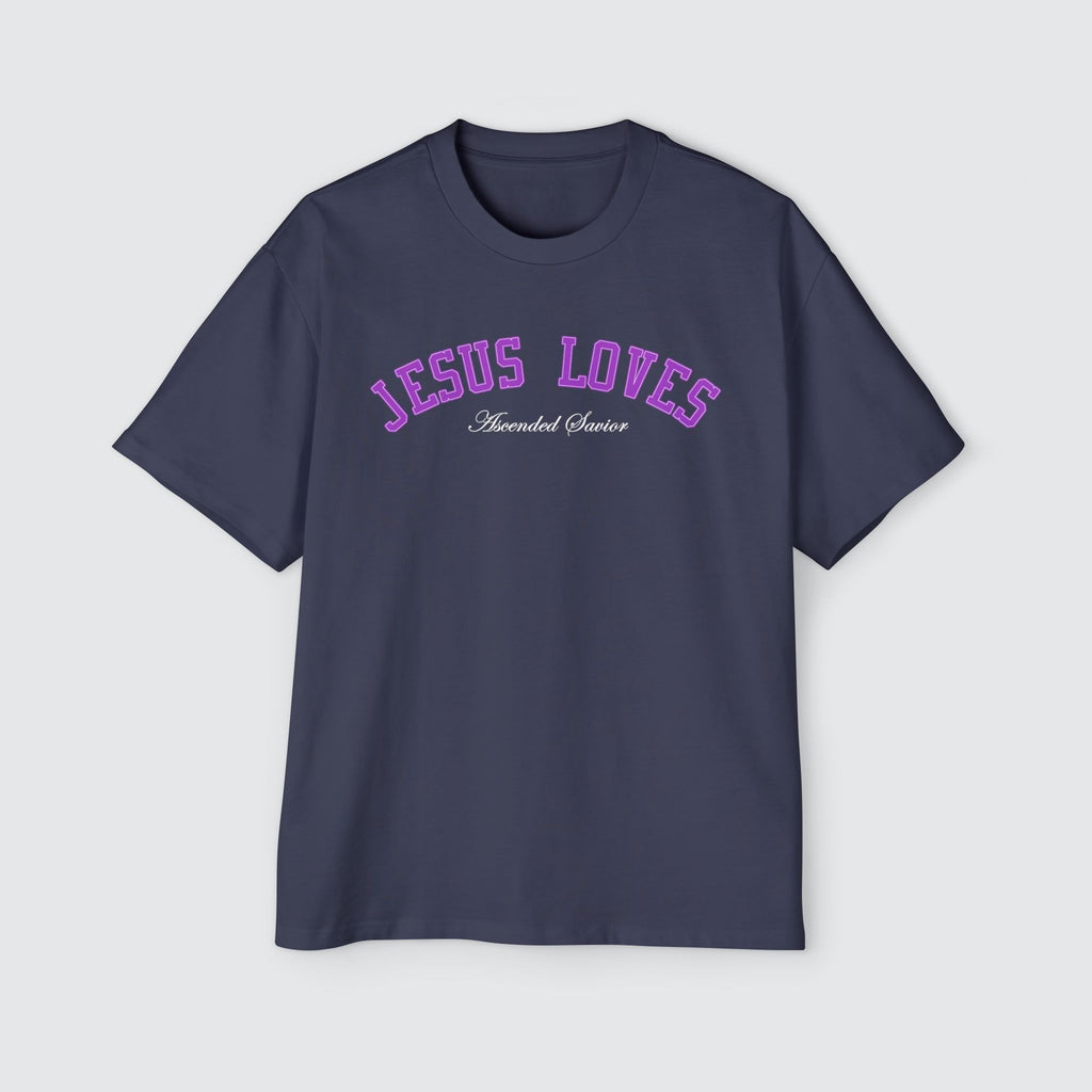 JESUS LOVES LETTERMAN TEE